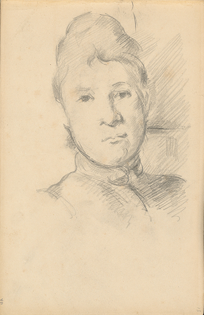 Madame Cezanne, (1888-1891) Graphite Drawing Paul Cezanne